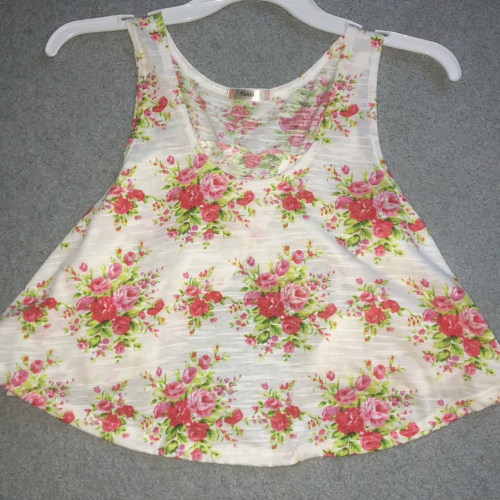 flowy flower top